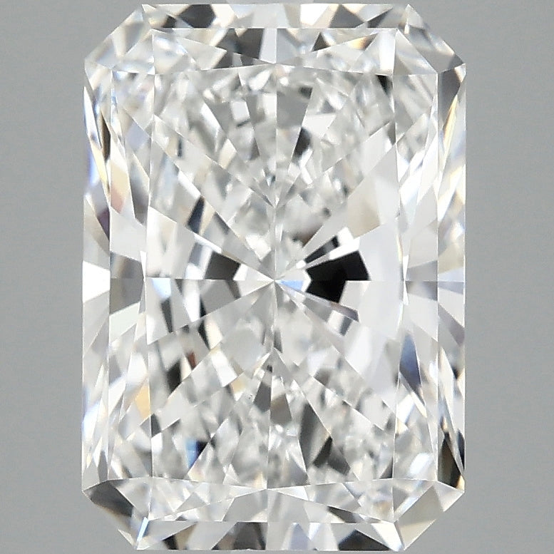 Diamant cultivé en laboratoire de 4,04 carats, taille radiante VVS2 D