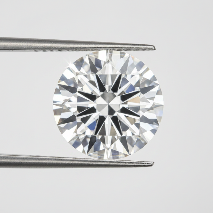 4.04 Ct E Color VS1 Round Cut CVD Lab Grown Diamond IGI Certified