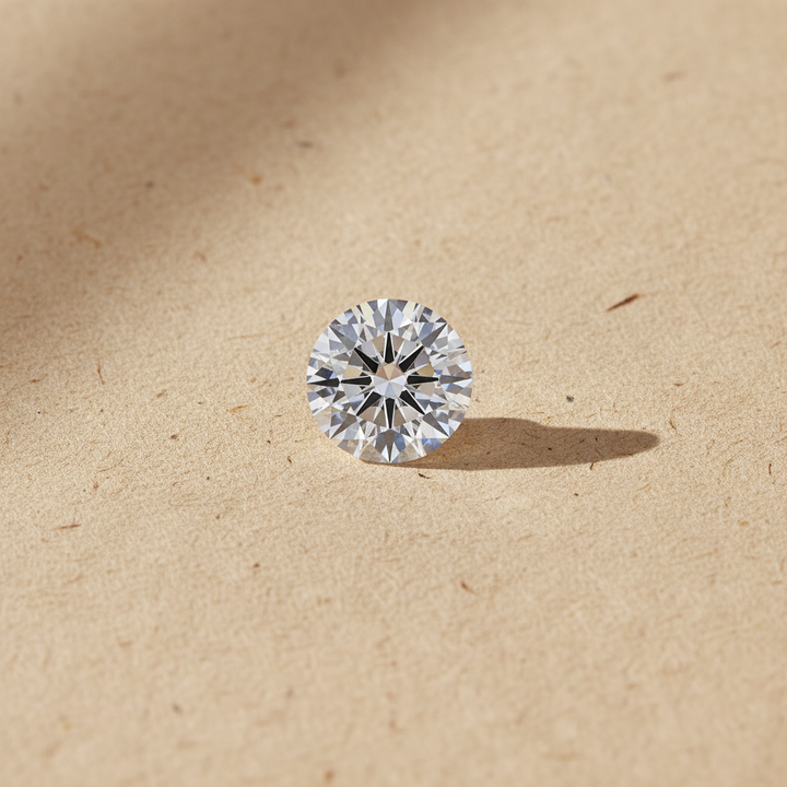 4.04 Carat Round F VVS1 CVD Lab Grown Diamond Ideal Cut IGI Certified