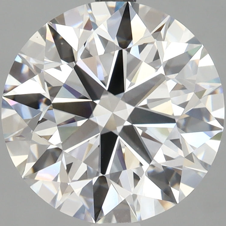 Diamante cultivado en laboratorio de talla redonda de 4,04 quilates VVS2 E
