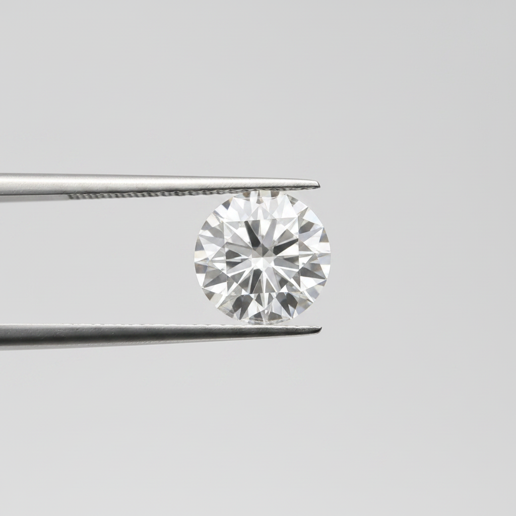IGI Certified 4.04 Ct F Color VVS2 Round CVD Diamond with 10.31mm Diameter