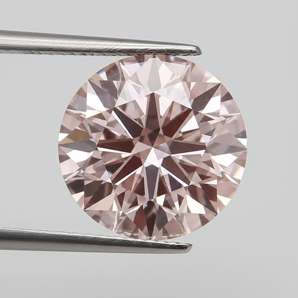 IGI Certified 4.04 Ct Fancy Intense Pink VVS2 Round CVD Lab Grown Diamond