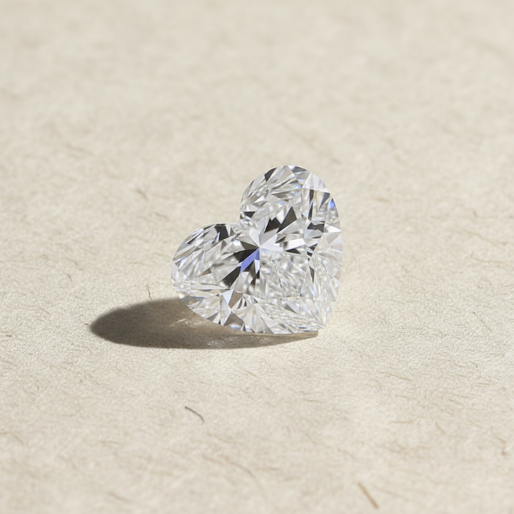 4.05 Carat Heart Cut Lab Grown Diamond VS2 D Color IGI Certified
