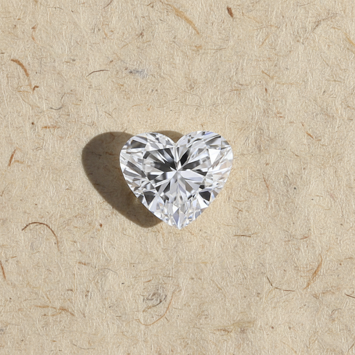 4.05 Carat Heart Cut Lab Grown Diamond VVS2 F Color IGI Certified
