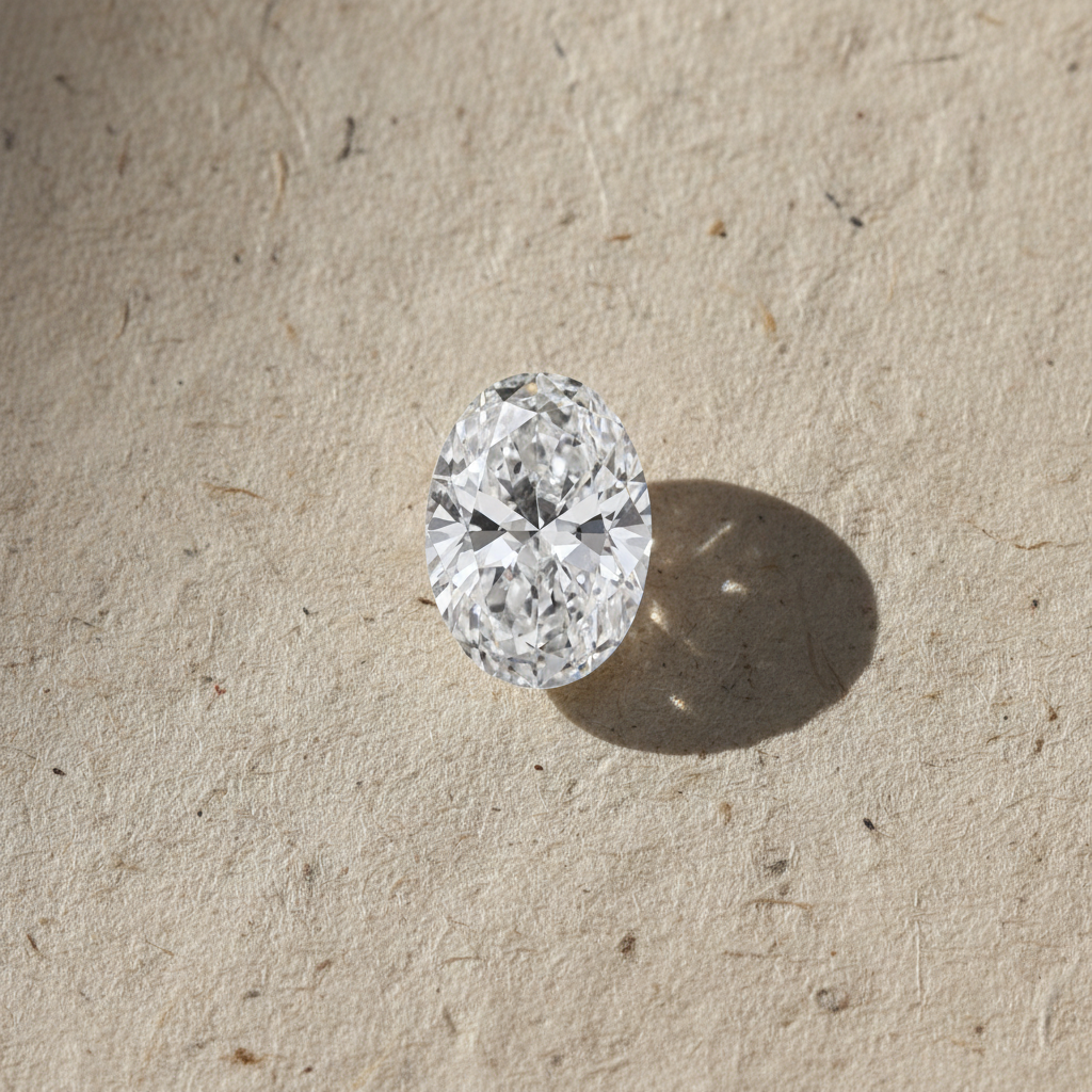 4.05 Carat Oval E VS1 CVD Lab Grown Diamond Excellent Polish Symmetry IGI Certified