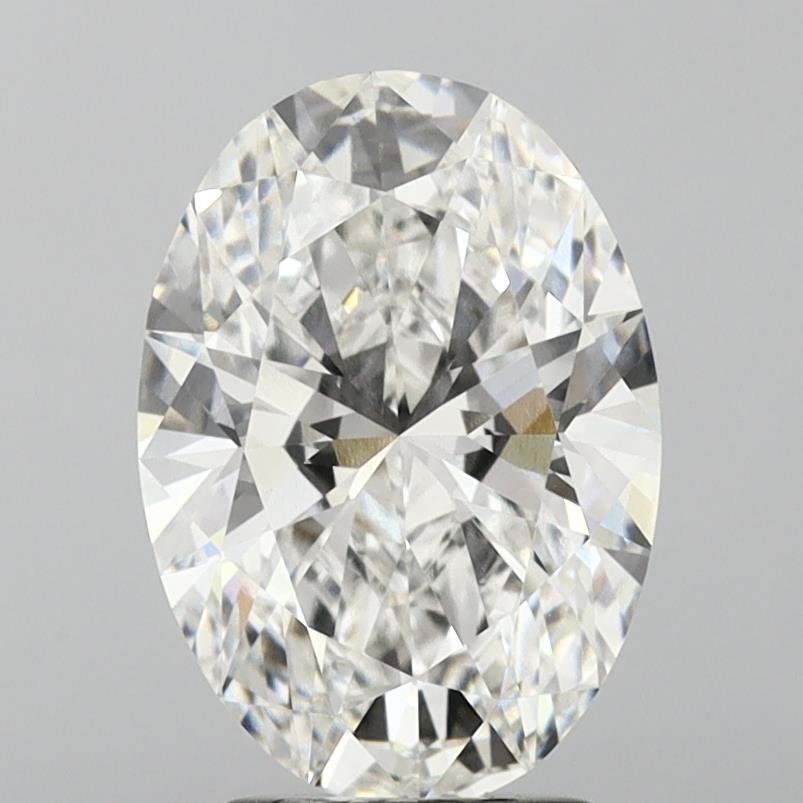 4.05 Carat Oval Cut Lab Grown Diamond VVS1F Color