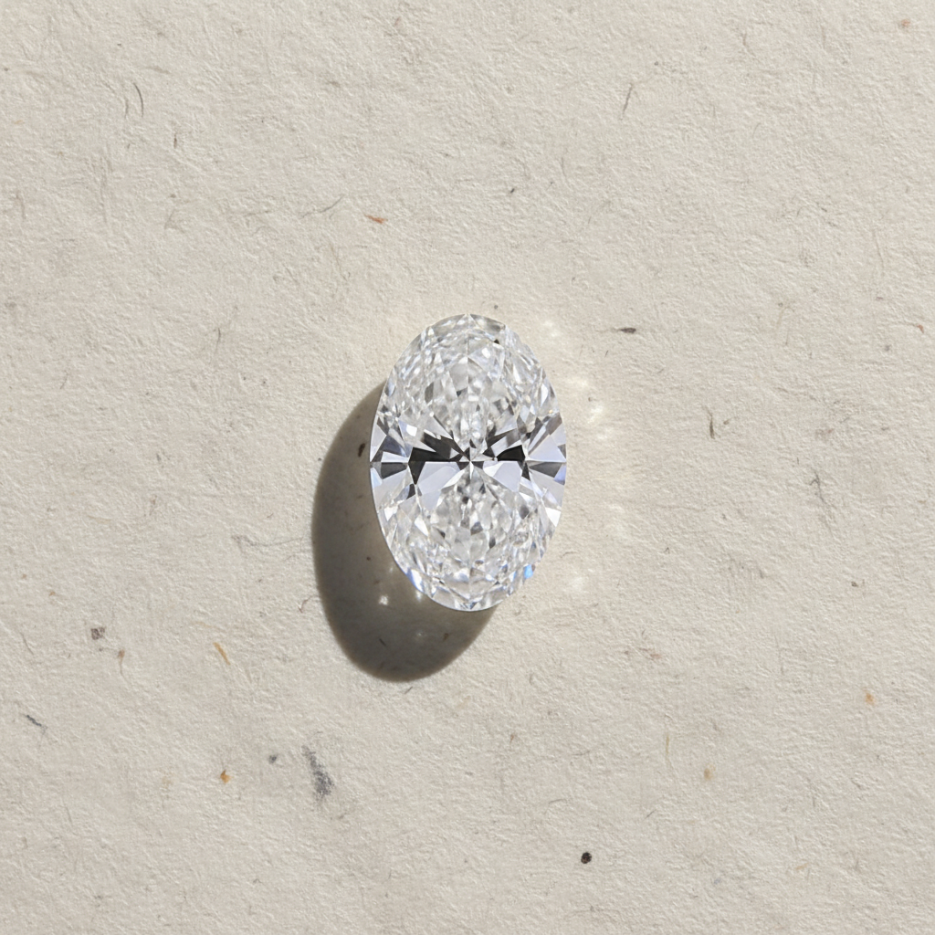 4.05 Carat Oval E VVS2 CVD Lab Grown Diamond Excellent Polish Symmetry IGI Certified