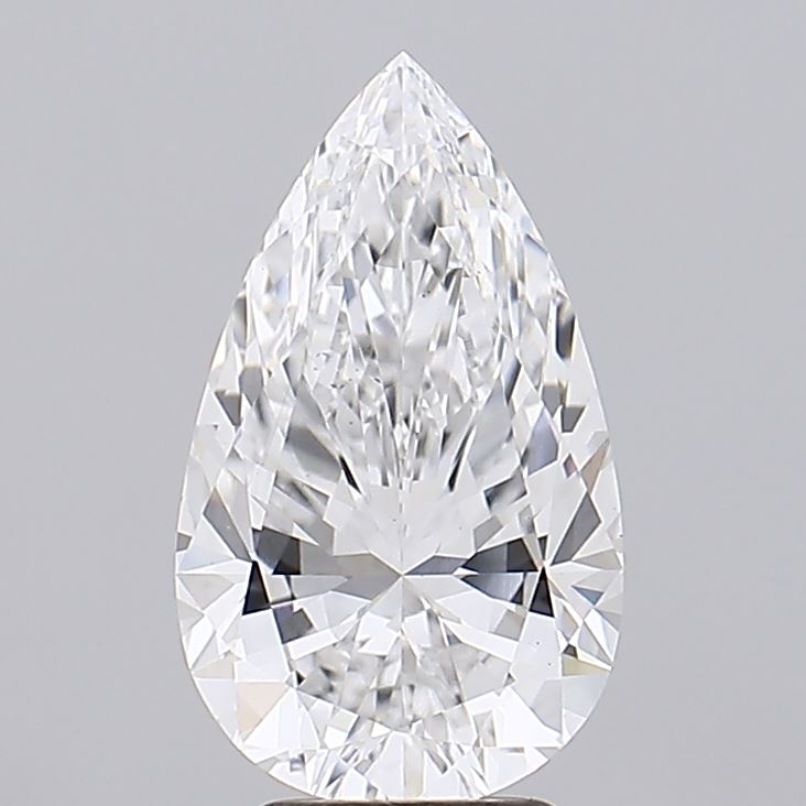 4.05 Carat Pear Cut Lab Grown Diamond VS1E