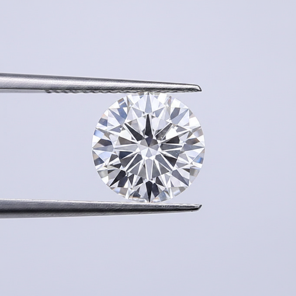 4.05 Ct D Color VVS2 Round Cut CVD Lab Grown Diamond IGI Certified