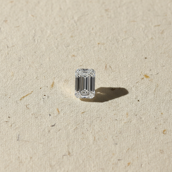 4.06 Carat Emerald Cut Lab Grown Diamond, VS2/F