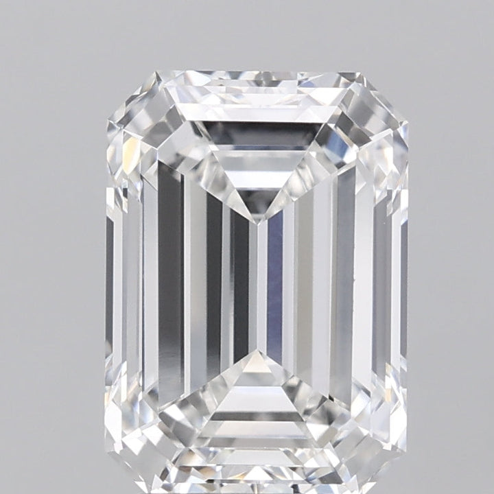 Diamant cultivé en laboratoire taille émeraude de 4,06 carats VVS2 E