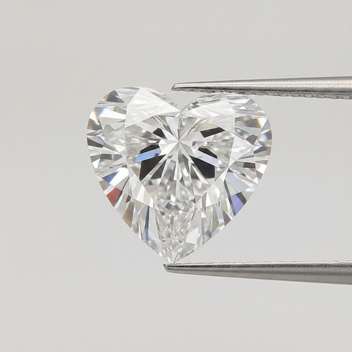 4.06 Carat D VS1 Heart Shape CVD Lab Grown Diamond IGI Certified
