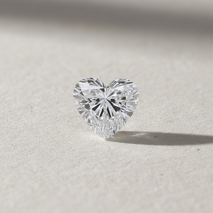 4.06 Carat Heart Cut Lab Grown Diamond VVS1 D Color IGI Certified
