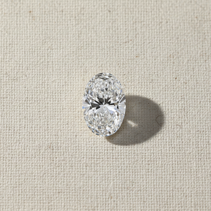 4.06 Carat Oval D VVS2 CVD Lab Grown Diamond Excellent Polish Symmetry IGI Certified
