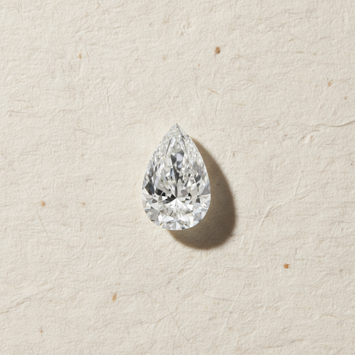 4.06 Carat Pear Cut Lab Grown Diamond VS1 F Color IGI Certified
