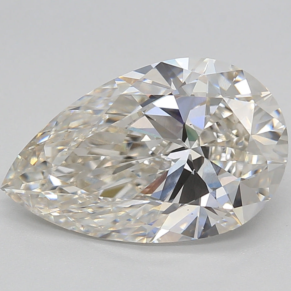 4.06 Carat Pear  Lab Grown Diamond VS1 H