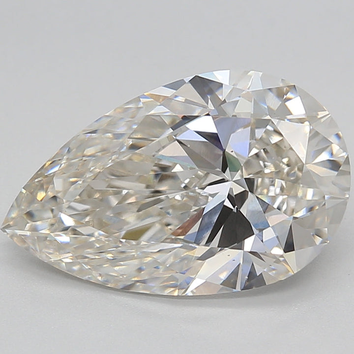 4.06 Carat Pear  Lab Grown Diamond VS1 H