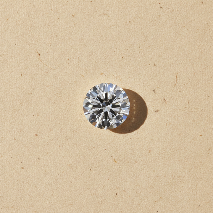 4,06 karaat ronde laboratorium-gegroeide diamant, VS2/G