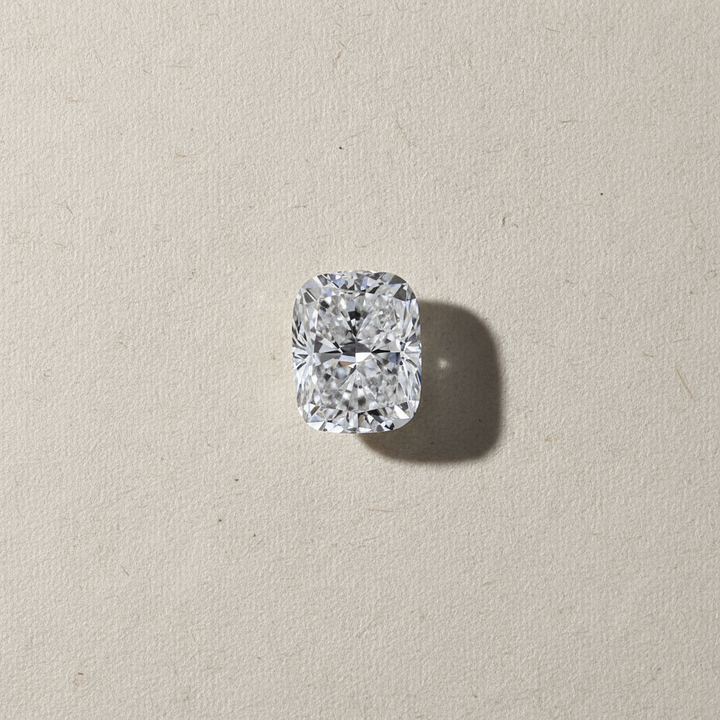 4,07 karaat kussengeslepen laboratorium-gegroeide diamant, VS1/E