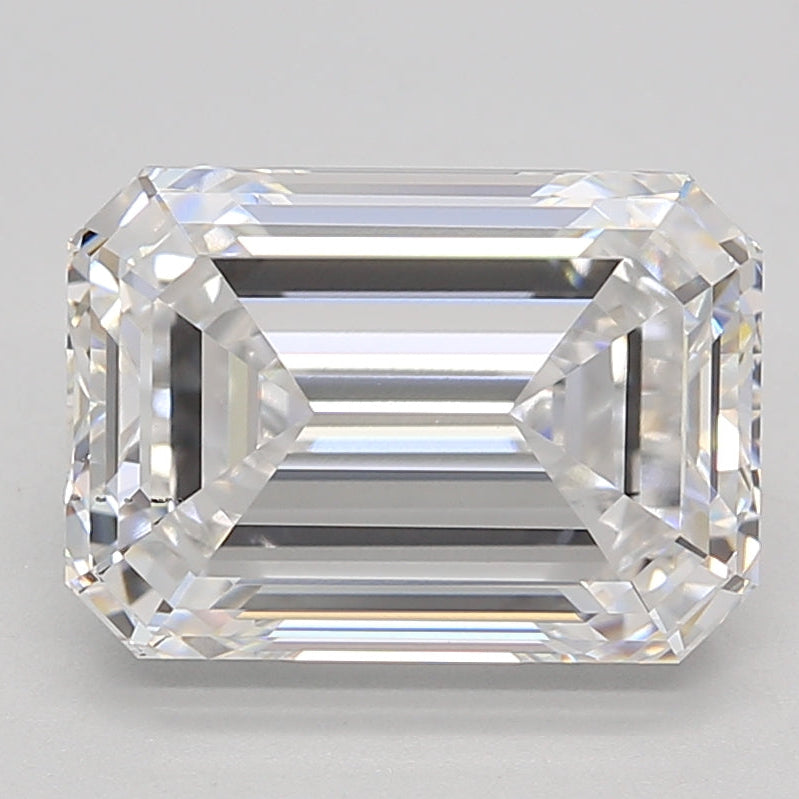 Diamant cultivé en laboratoire taille émeraude de 4,07 carats VS2 D