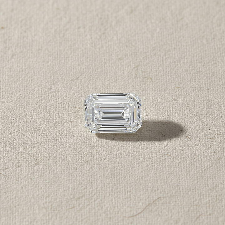 4.07 Carat Emerald Cut Lab Grown Diamond, VS2/E