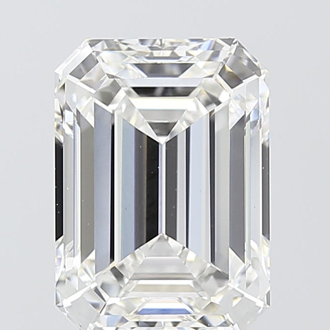 Diamant cultivé en laboratoire taille émeraude de 4,07 carats VVS2 E