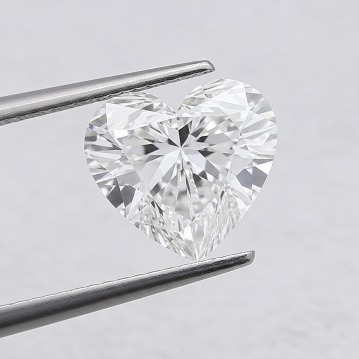 4.07 Carat D VS1 Heart Shape CVD Lab Grown Diamond IGI Certified
