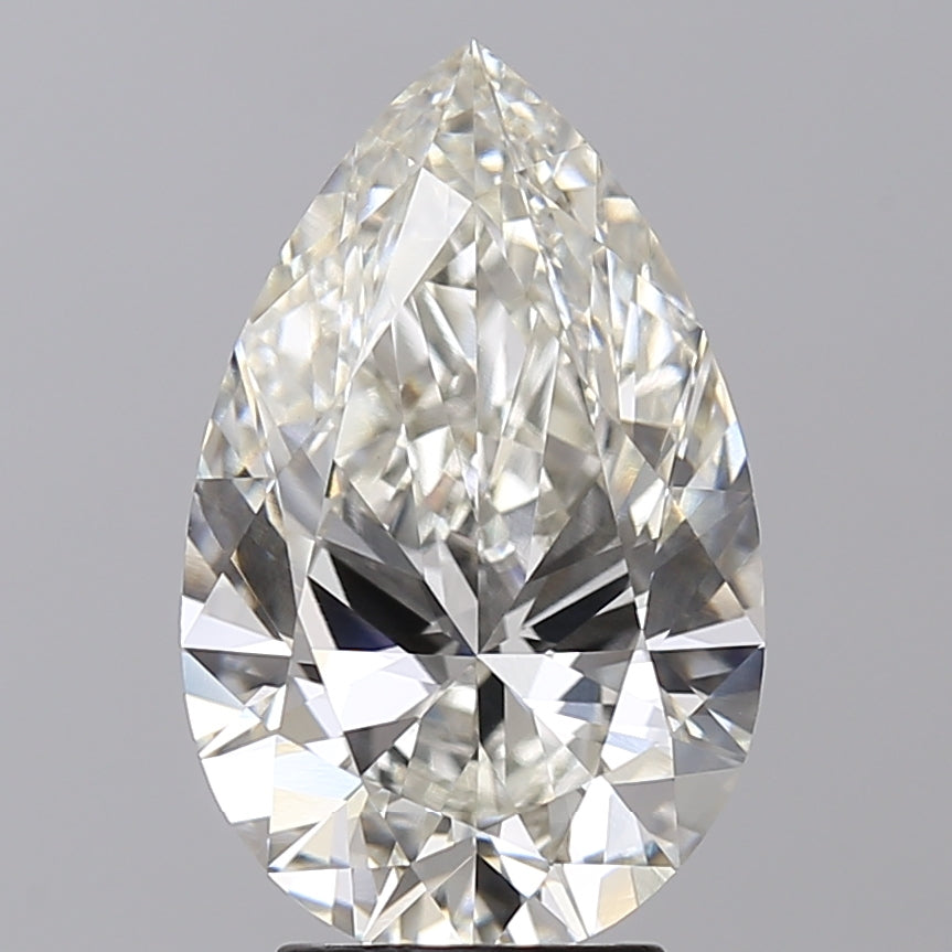 4.07 Carat Pear Lab Grown Diamond VVS2 H