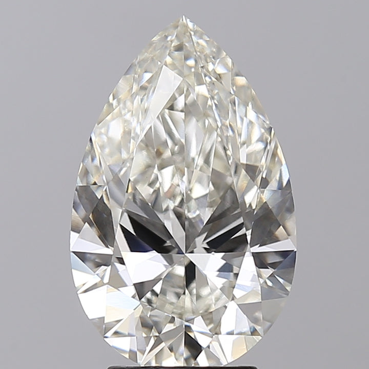 4.07 Carat Pear Lab Grown Diamond VVS2 H