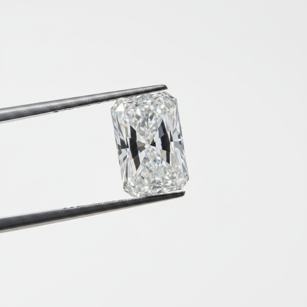 4,07 karaat stralend geslepen laboratoriumdiamant, VVS2/F