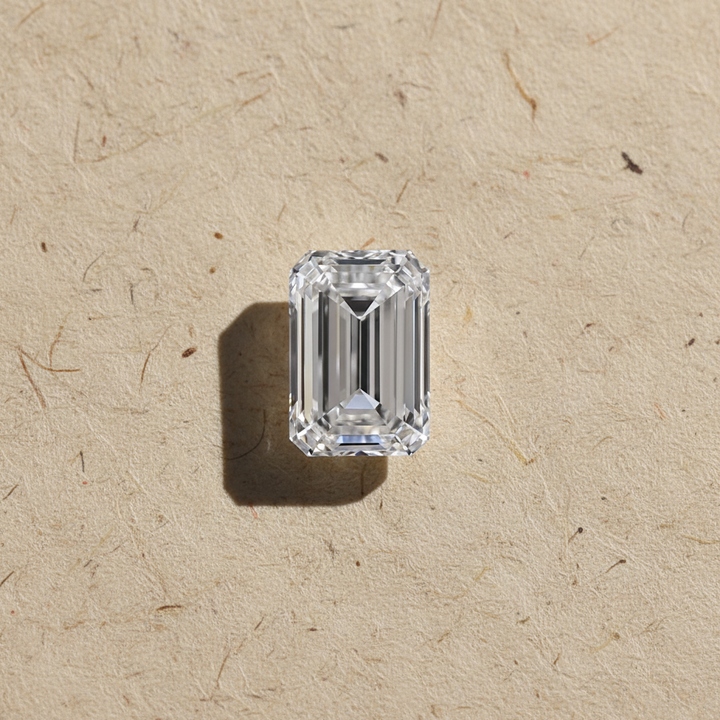 4.08 Carat Emerald Cut Lab Grown Diamond, VS1/D