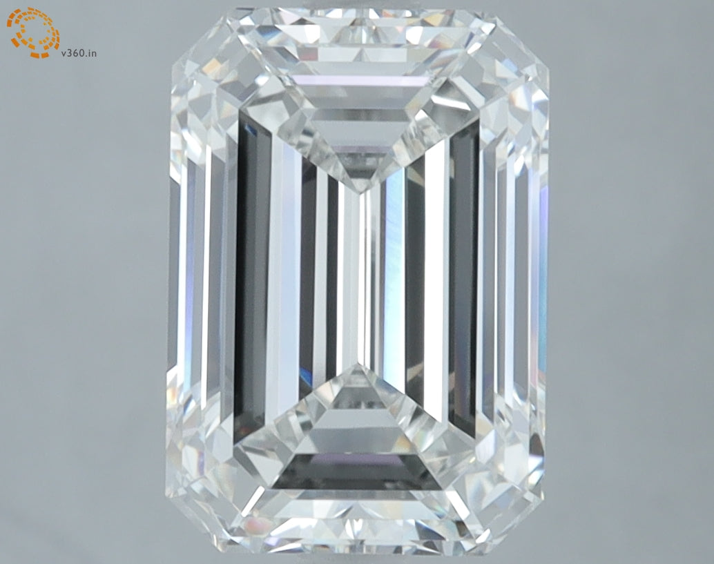 4.08 Carat Emerald Cut Lab Grown Diamond VVS1F 