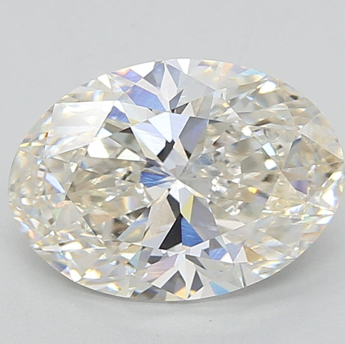 4,08 karaat ovaal geslepen laboratoriumdiamant VVS1 H