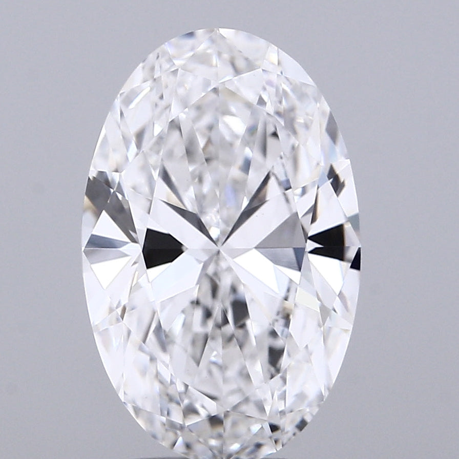 4.08 Carat Oval Cut Lab Grown Diamond VVS2D Color