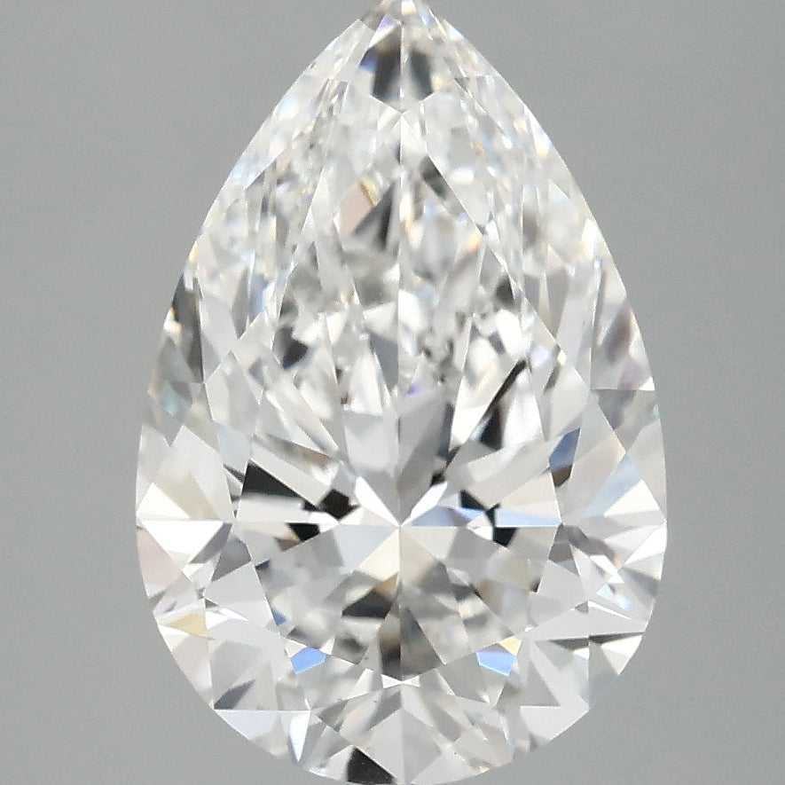 4.08 Carat Pear Cut Lab Grown Diamond VS1E
