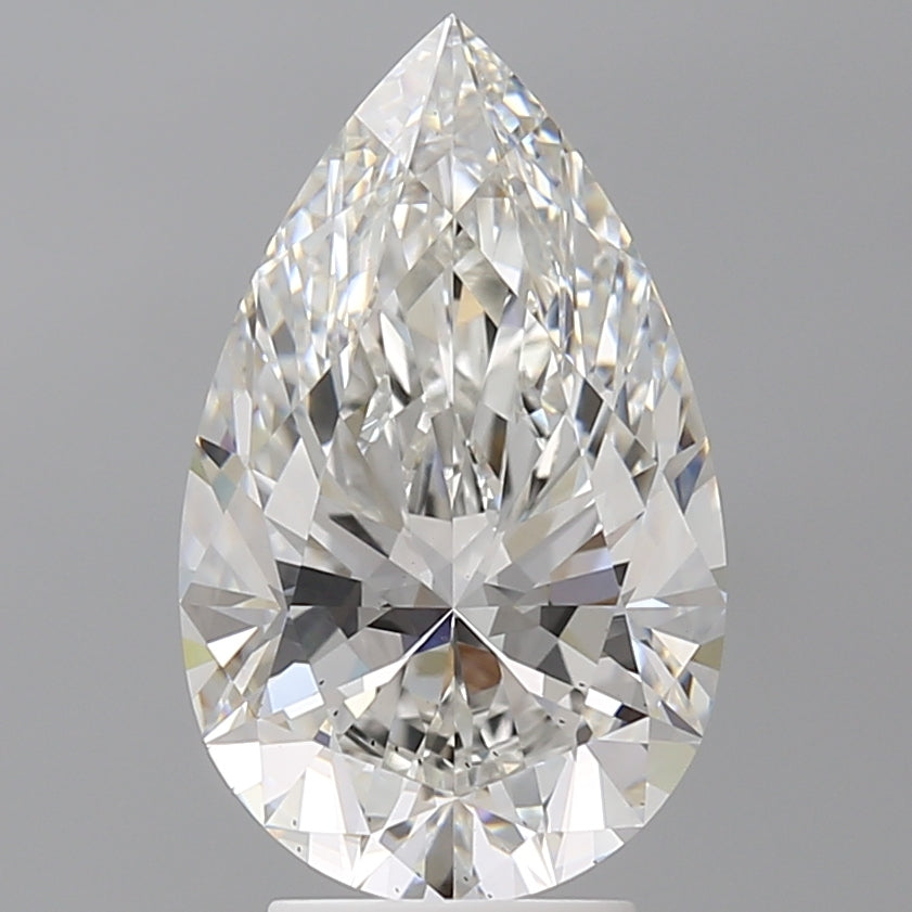 4.08 Carat Pear Cut Lab Grown Diamond VS2F