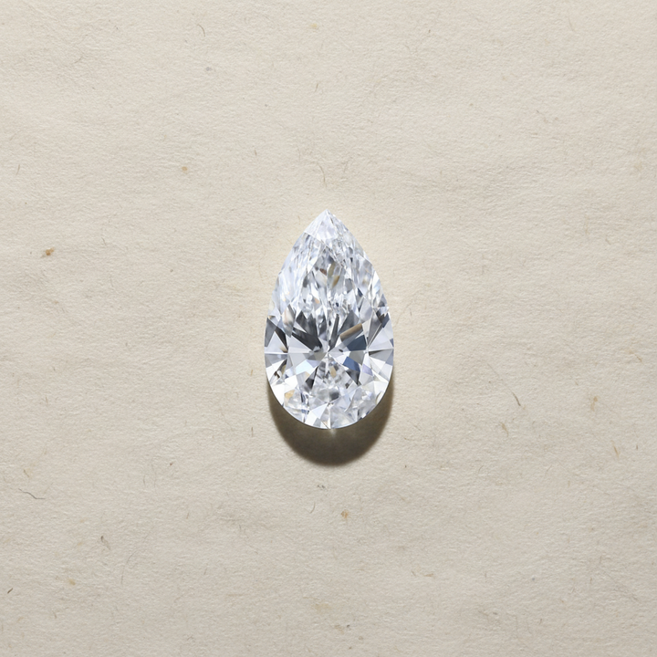 4.08 Carat Pear Cut Lab Grown Diamond VVS1 E Color IGI Certified
