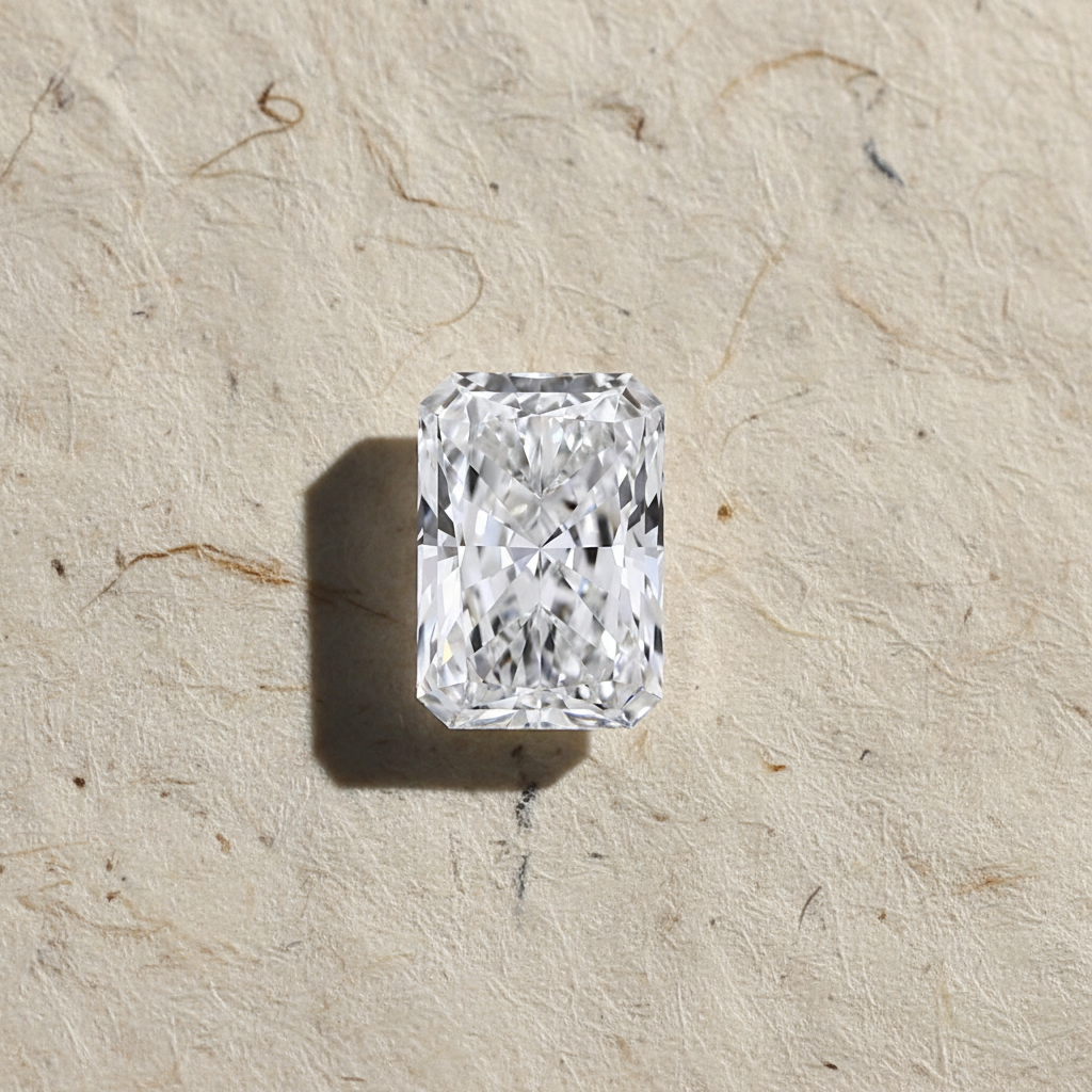 4,08 Karat strahlender, im Labor gezüchteter Diamant, VVS1/F