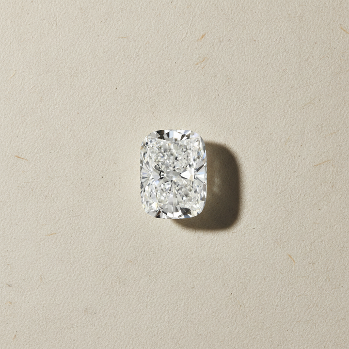 4,09 karaat kussengeslepen laboratorium-gegroeide diamant, VS1/E