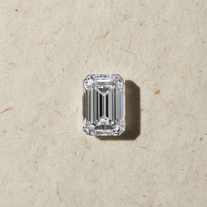 4.09 Carat Emerald Cut Lab Grown Diamond, VS1/D