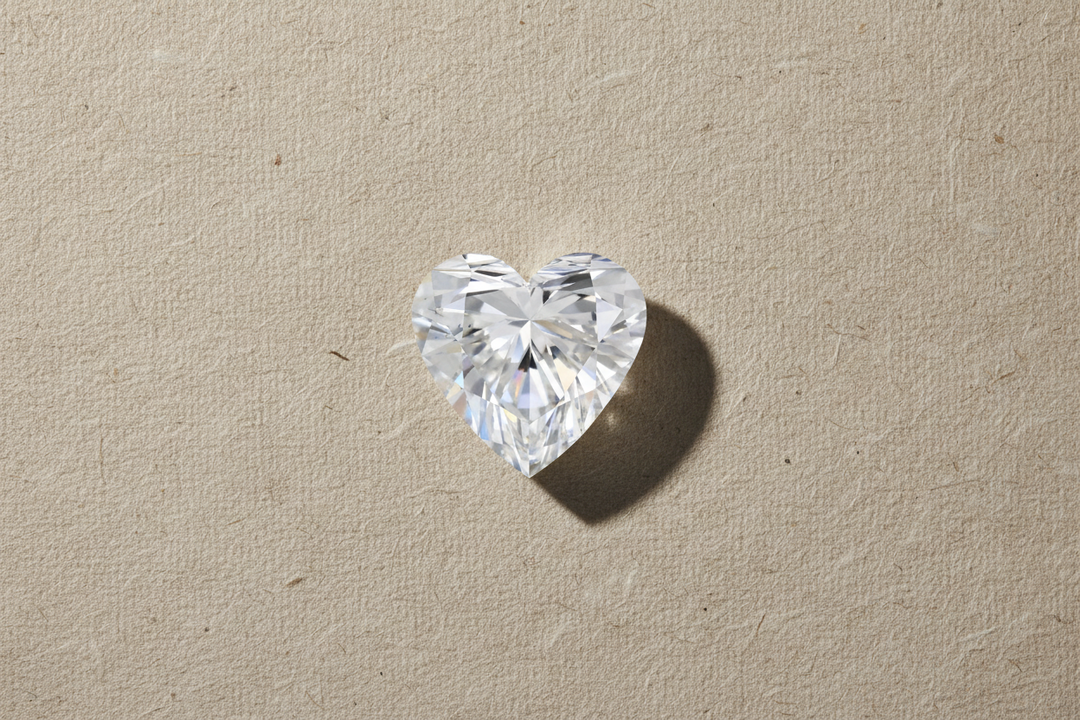 4.09 Carat Heart Cut Lab Grown Diamond VS2 F Color IGI Certified
