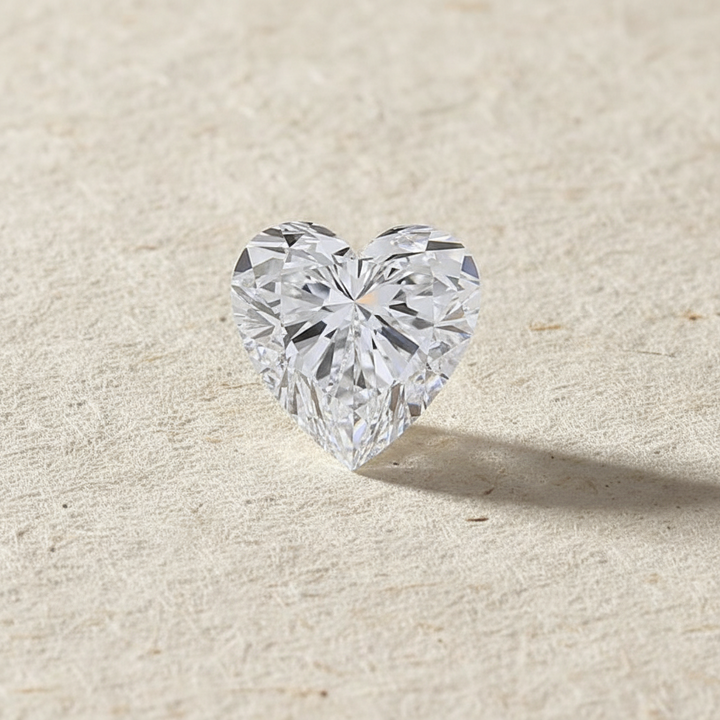 4.09 Carat Heart Cut Lab Grown Diamond VVS1 E Color IGI Certified

