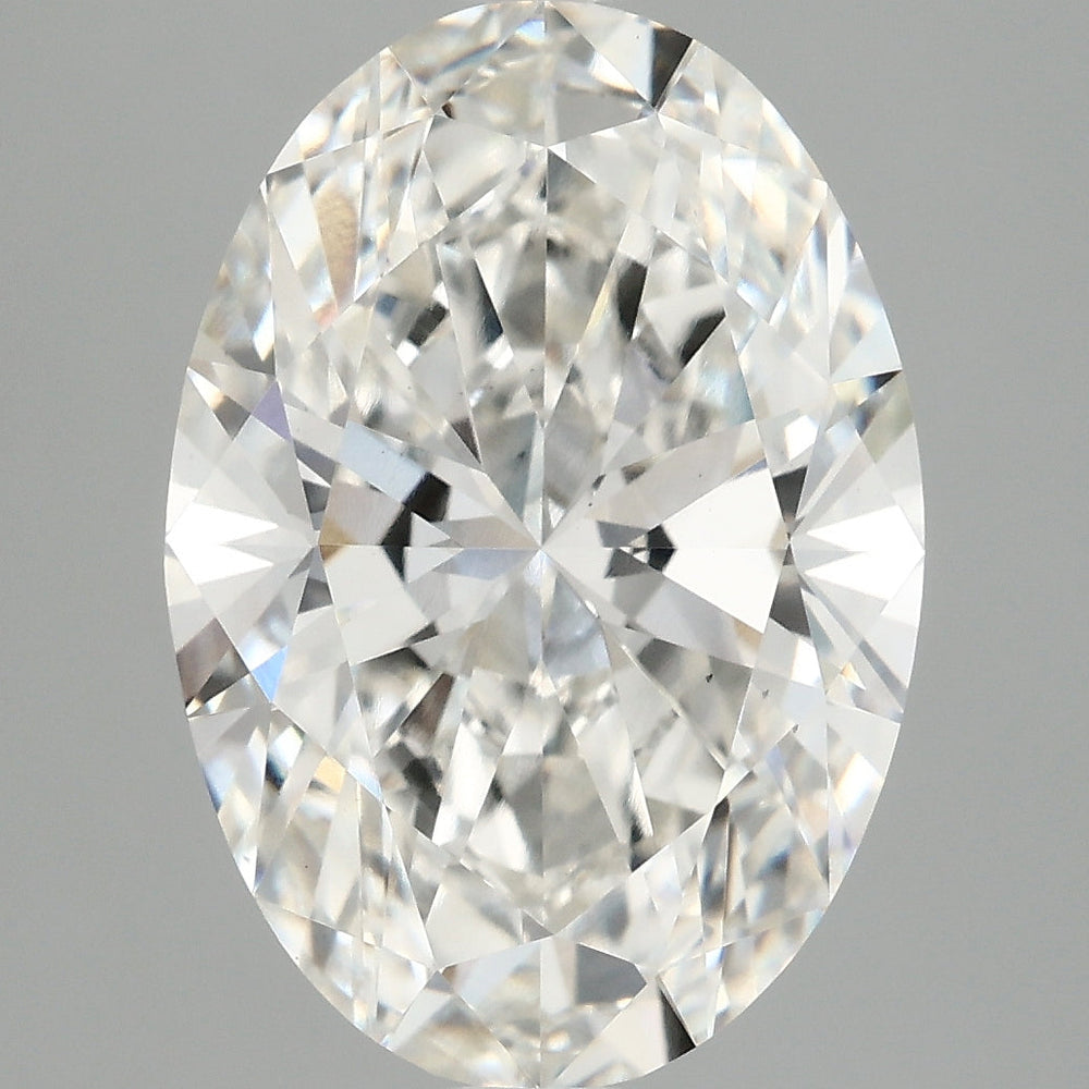 Diamante cultivado en laboratorio de talla ovalada de 4,09 quilates VS2 F