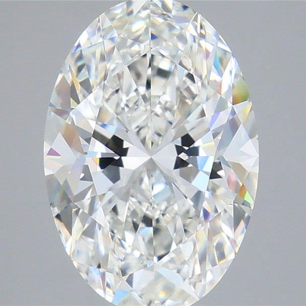4,09 karaat ovaal geslepen laboratoriumdiamant VVS1 F