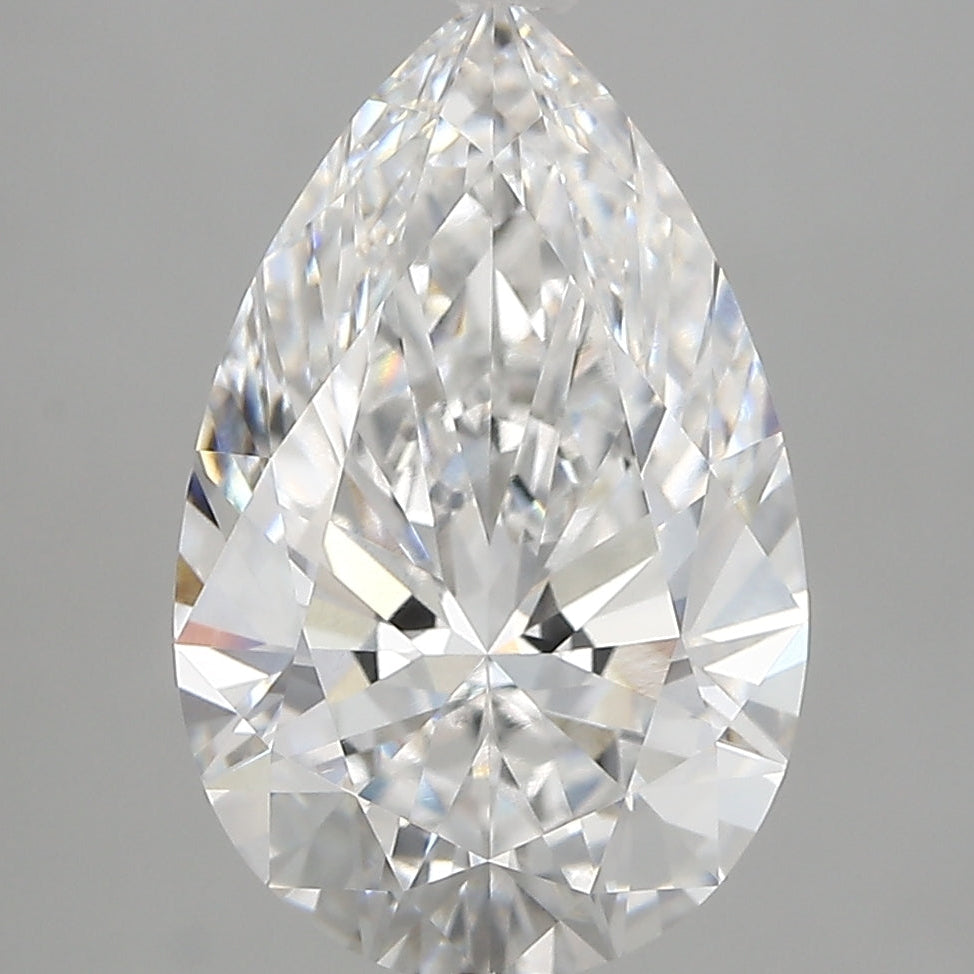 4.09 Carat Pear Cut Lab Grown Diamond VVS1D
