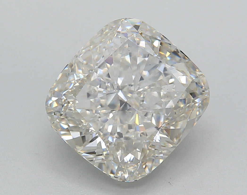 4.10 CT Cushion Cut Lab-Grown Diamond, IGI Certified, H Color, VS2 Clarity
