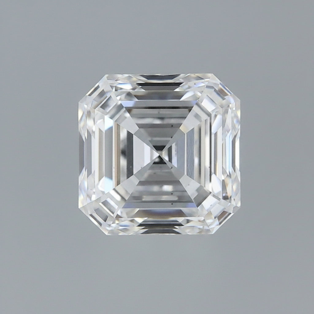Diamant cultivé en laboratoire Asscher de 4,10 carats, VS2/D