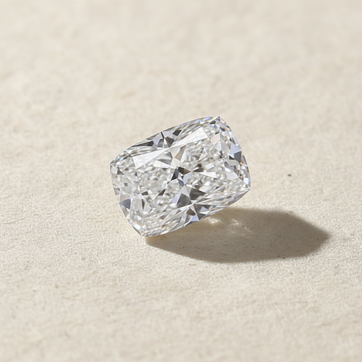 4.10 Carat Cushion Modified Cut Lab Grown Diamond, VVS1/F
