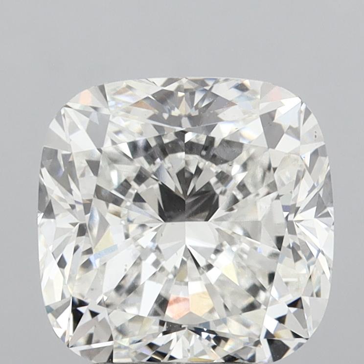 4.10 Carat Cushion Square Cut Lab Grown Diamond VS1F 