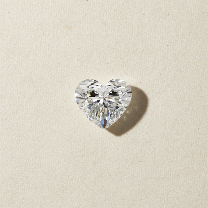 4.10 Carat Heart Cut Lab Grown Diamond VS2 F Color IGI Certified

